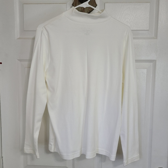 (391) Kim Rogers Petite Woman's long sleeve Activewear Turtleneck Size: PL White - Picture 11 of 16